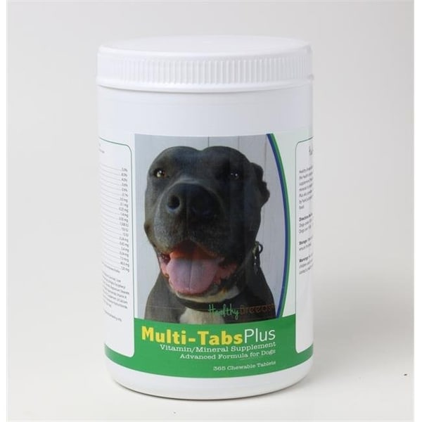 Healthy Breeds Healthy Breeds 840235140566 Pit Bull Multi-Tabs Vitamin Plus Chewable Tablets; 180 Count 840235140566 - main